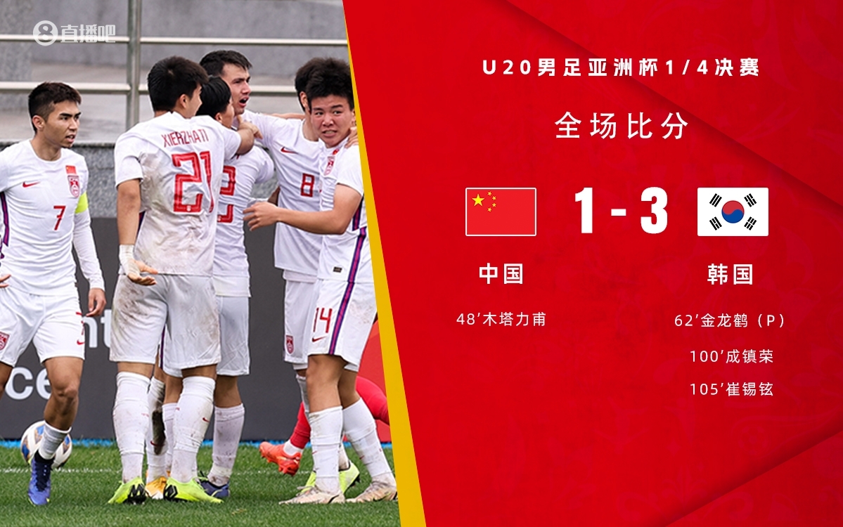 復(fù)仇！U22國足絕殺復(fù)仇韓國，2年前U20亞洲杯加時(shí)憾負(fù)無緣世青賽