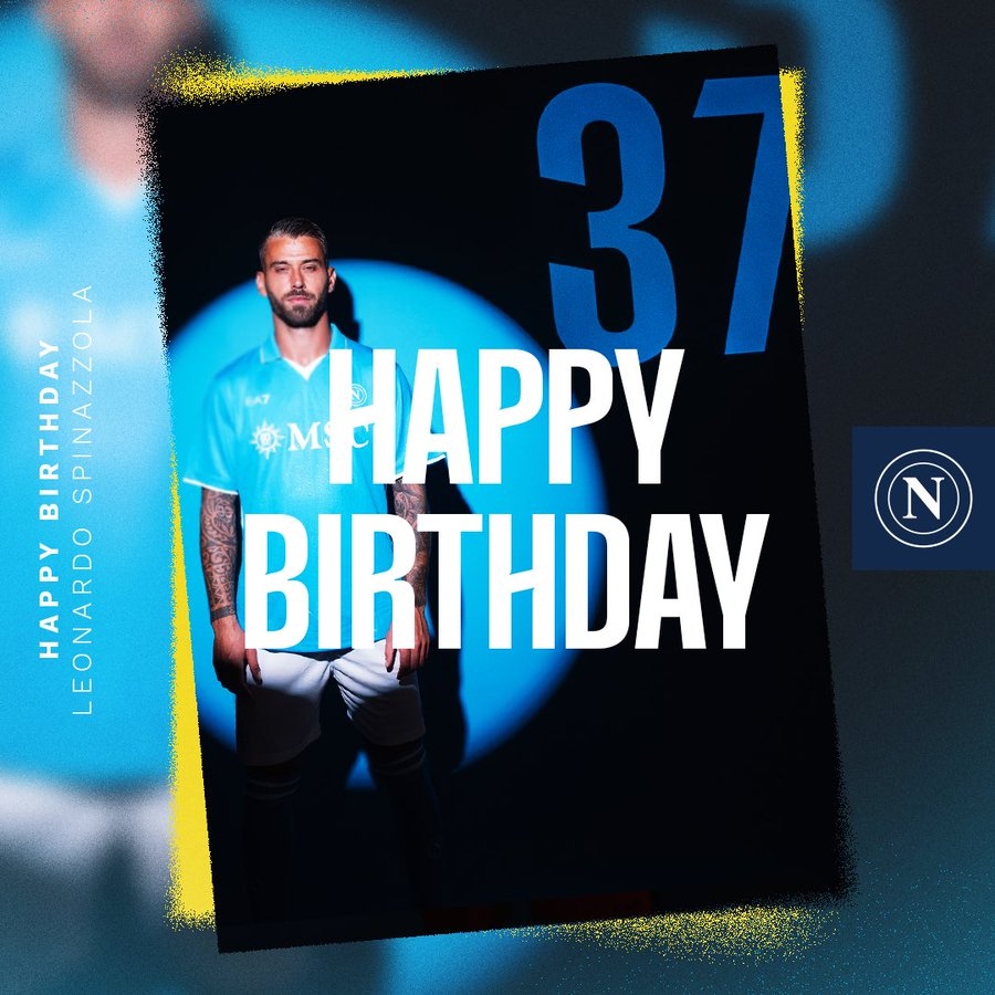 生日快樂！那不勒斯官方發(fā)文慶祝斯皮納佐拉32歲生日