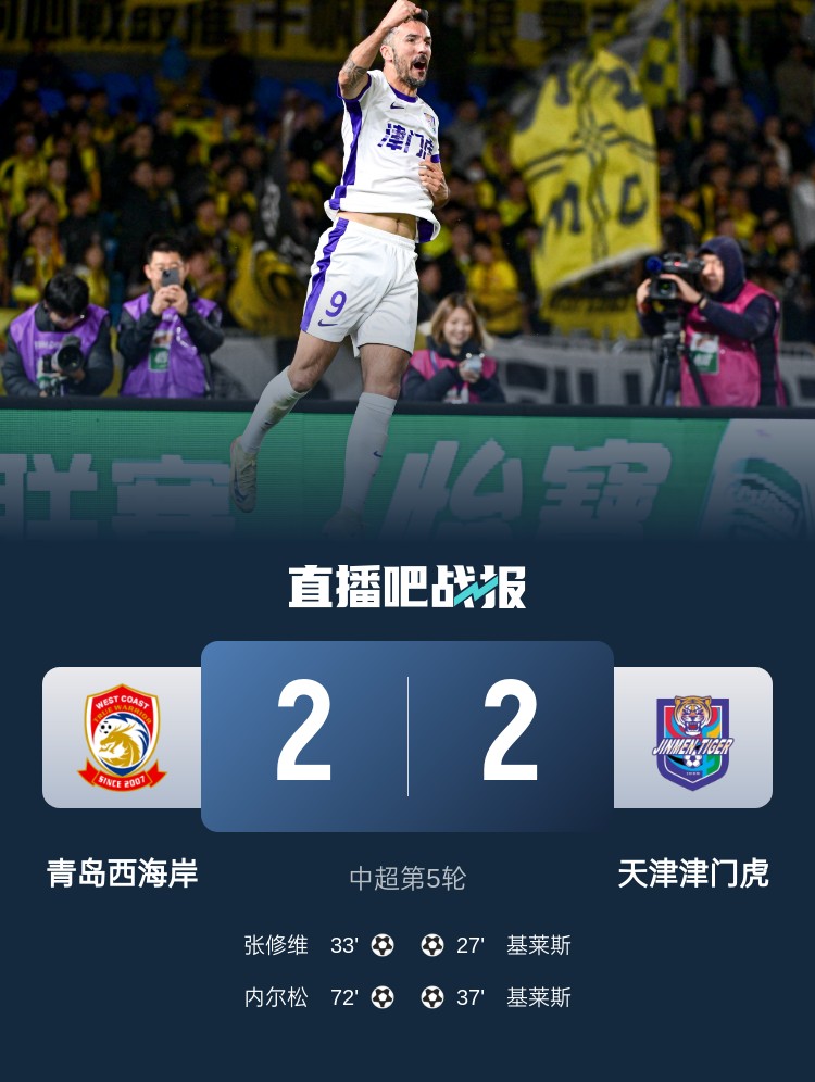 津媒：津門虎只踢了半場好球，9天3賽凸顯體能及板凳深度不足